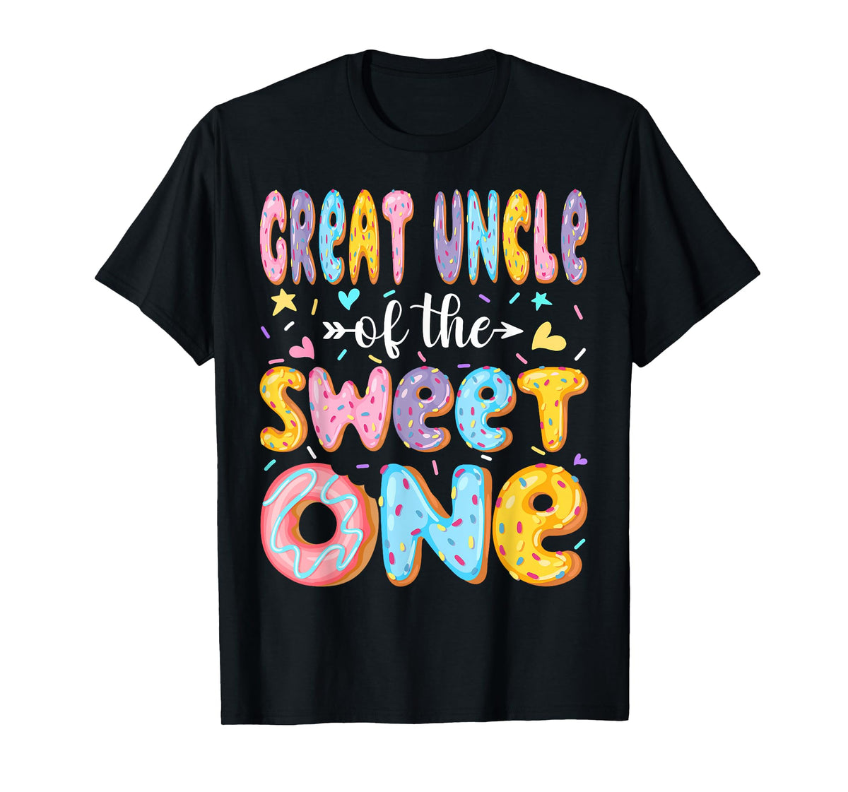 Great Uncle Of The Sweet One First Birthday Donut Matching T-Shirt