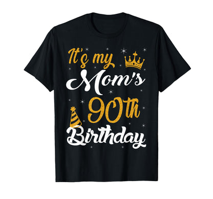 Happy It's My Mom's 90th Birthday 1935 90 Years Old T-Shirt