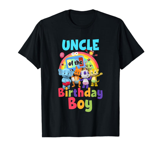 Uncle Of The Birthday Boy Family Party Decor Matching T-Shirt