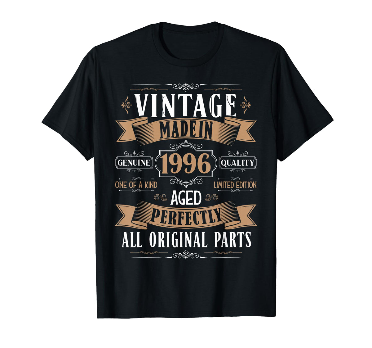 Vintage 29th Birthday Men Born 1996 29 Years Old Bday Men T-Shirt