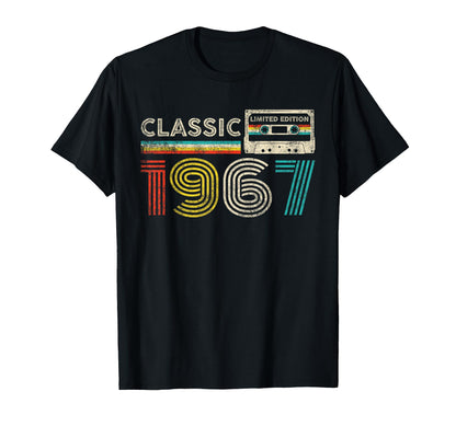 Classic 1967 Vintage Birthday 1967 Cassette Tape Classic T-Shirt