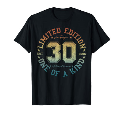 30 Year Old Gifts Vintage 1995 Limited Edition 30th Birthday T-Shirt