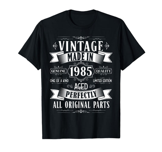 Vintage 40th birthday men Born 1985 40 years old Bday mens T-Shirt