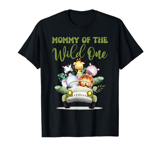 Mommy Of The Wild One 1st Birthday Safari Family Matching T-Shirt