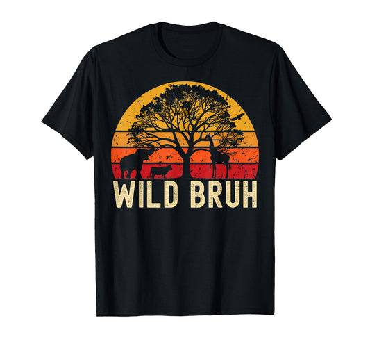 Wild Bruh Zoo Born Wild Birthday Safari Jungle Wild Family T-Shirt