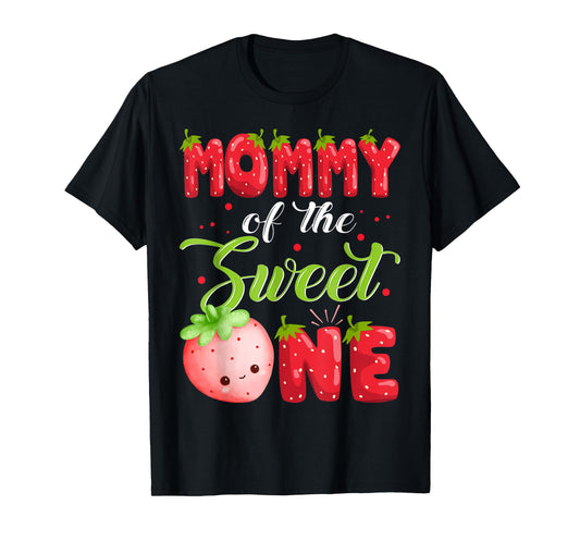 Mommy Of The Sweet One Strawberry 1St Birthday Girl T-Shirt