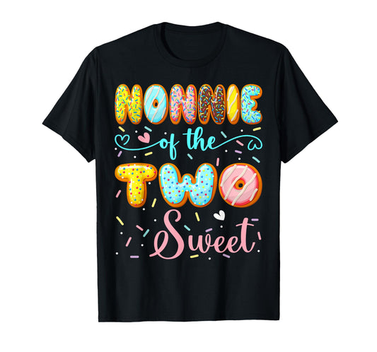 Nonnie Of The Two Sweet 2Nd Birthday Girl Donut Party T-Shirt