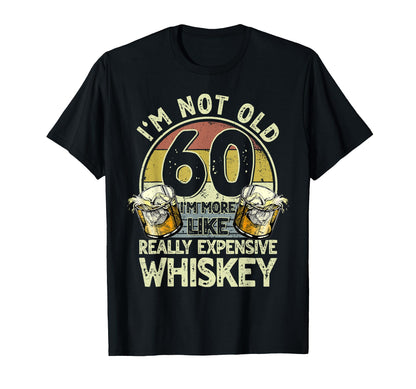 60 Years Old Bourbon Whiskey 60th Birthday Whiskey Men T-Shirt