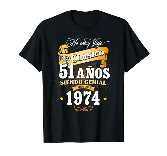 51st Birthday gift for Men in Spanish Regalo cumpleanos 51 T-Shirt