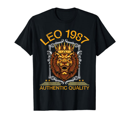 Leo 1987 Authentic Quality 38 Years Old Birthday To Me You T-Shirt
