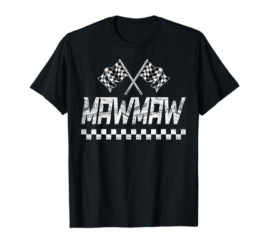 Mawmaw Pit Crew Family Racing Birthday Race Car T-Shirt