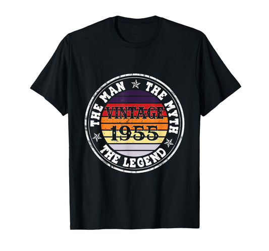 Man Myth Legend 1955 70th Birthday Tee For 70 Years Old T-Shirt
