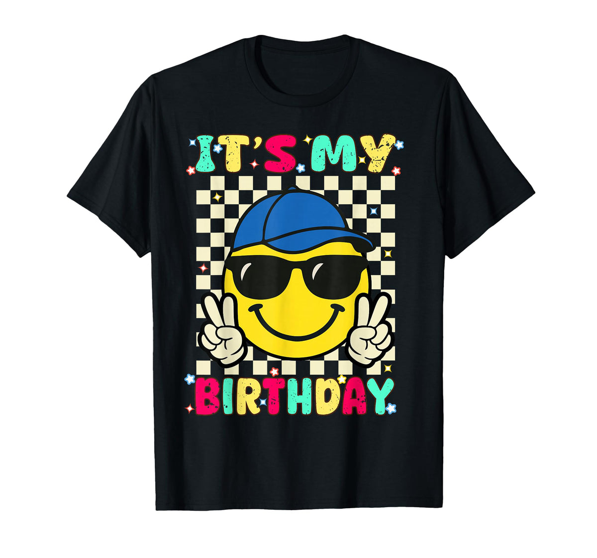 It’s My Birthday with Cap and Glasses Birthday Boy T-Shirt