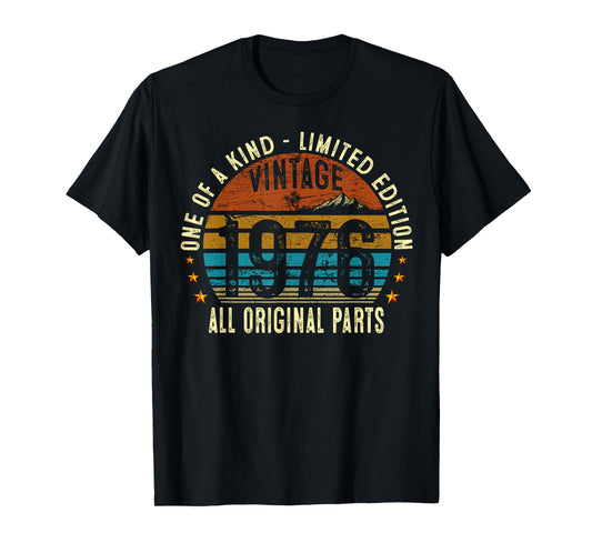 Vintage 1976 49 Years Old Men Women 49th Birthday Gifts T-Shirt