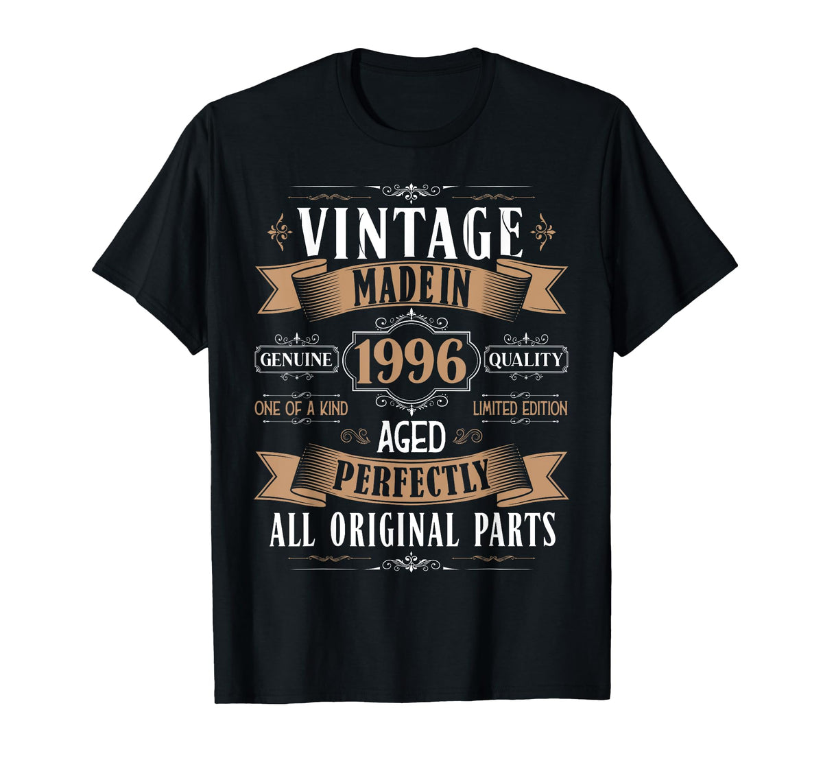 Vintage 29th birthday men Born 1996 29 years old Bday mens T-Shirt