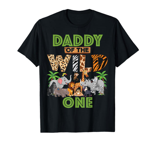 1st Birthday Zoo Safari Jungle Daddy Of The Wild One B-day T-Shirt
