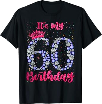 60 It's My Birthday 1962 60Th Birthday For Womens T-Shirt