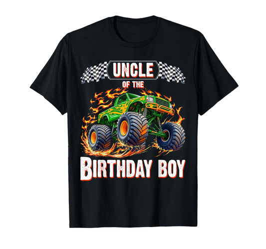 Uncle of the Birthday Boy Monster Truck Birthday T-Shirt