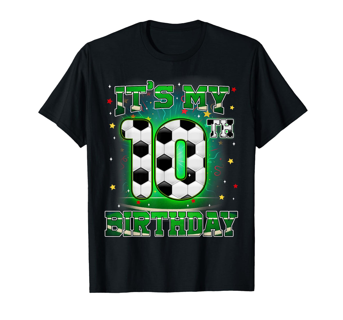 Its My 10th Birthday Boy Soccer 10 Years Old Party Matching T-Shirt