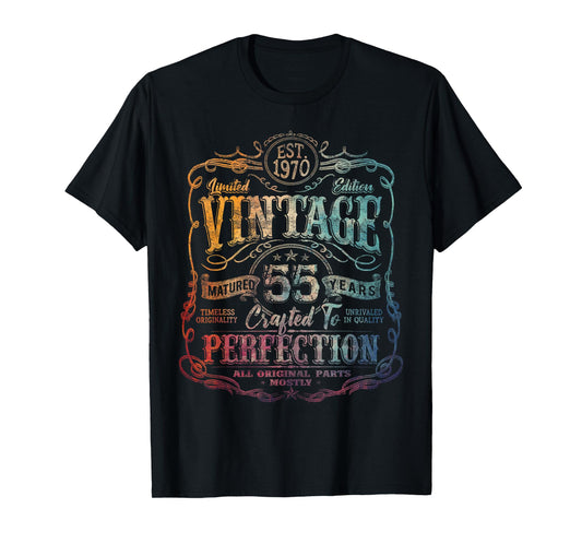 Vintage 1970 Limited Edition Shirt 55 year old 55th Birthday T-Shirt